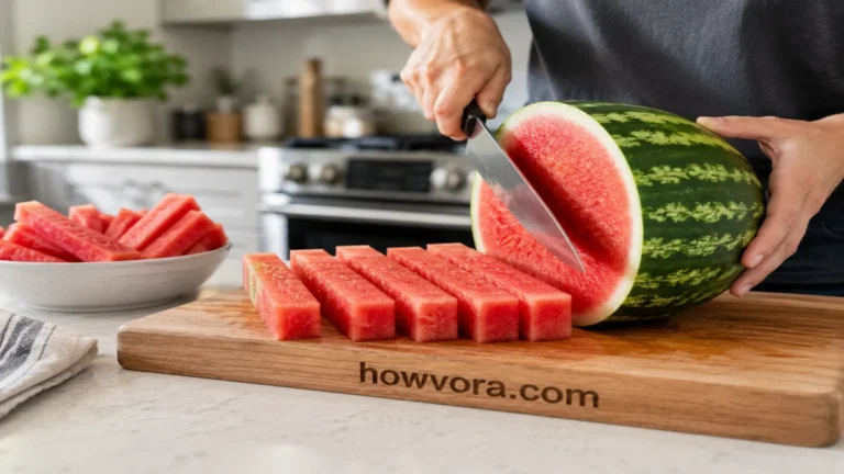 how to cut watermelon sticks