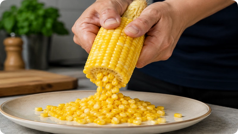 Srep By Step Guid For How To Cook Corn In The Microwave