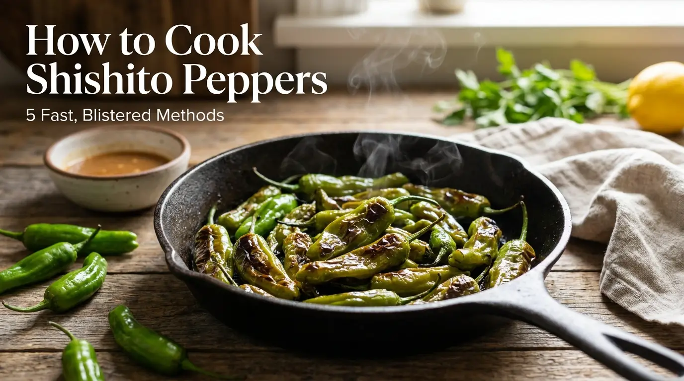 Cook Shishito Peppers